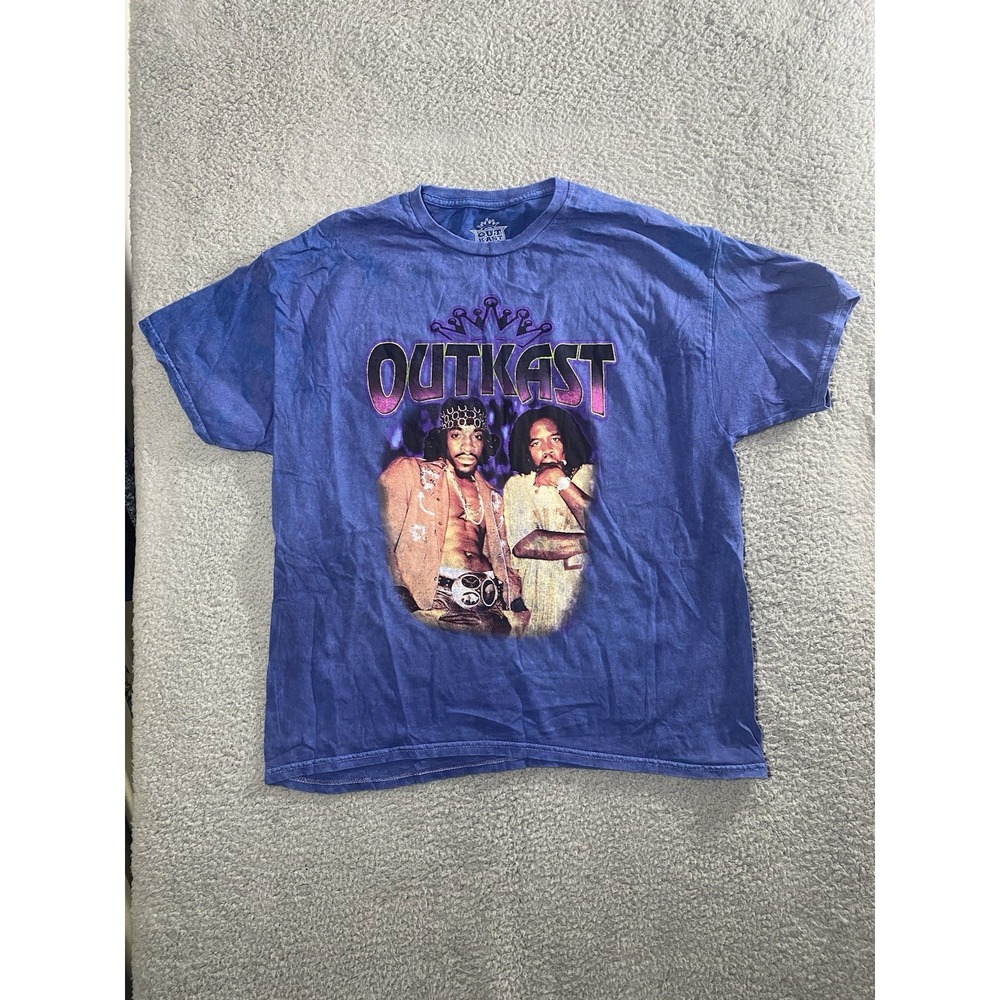 Outkast Mineral Wash Blue Short Sleeve Graphic Tee Unisex Size Medium